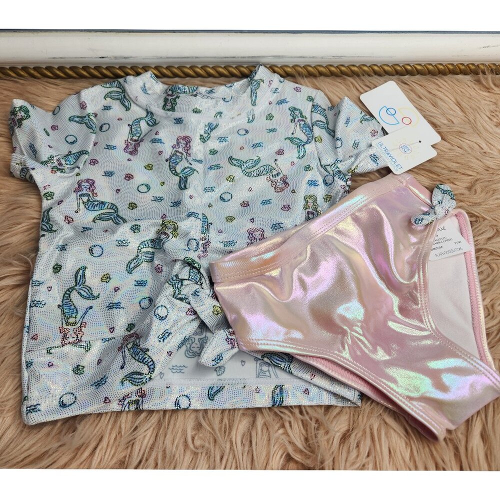 NWT FLAPDOODLES MERMAID SHIMMER/ METALLIC 2 PIECE-VARIOUS